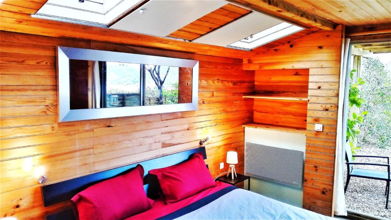 Studio 32M2 - Dans Propriete Avec Vue Imprenable Sur Le Lac Du Salagou Liausson Bagian luar foto